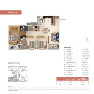 Adarsh Welkin Park Apartments Floor Plan3 Adarsh Welkin Park Apartments Floor Plan3
